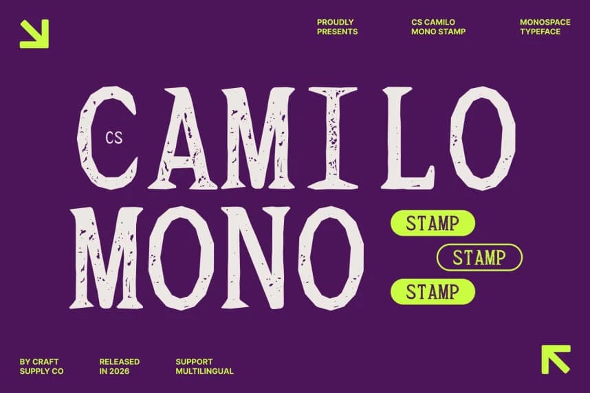 CS Camilo Mono Damga Yazı Tipi – Monospace creative asset