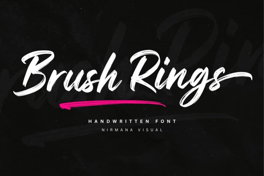 Brush Rings Yazı Tipi – Script creative asset
