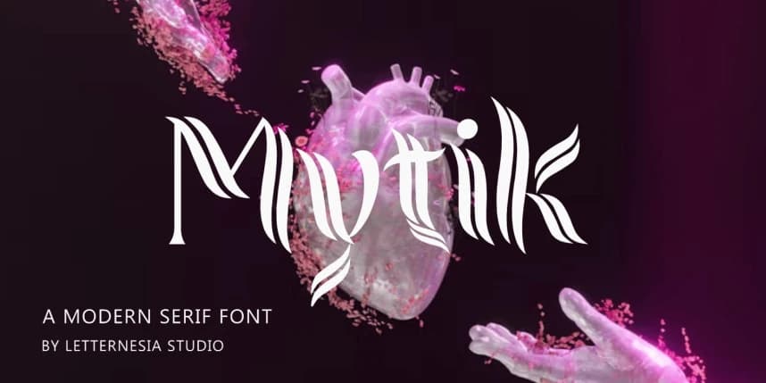 Mytik Font – Display creative asset