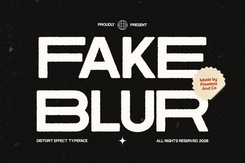 Fake Blur Font