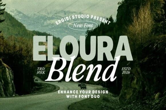 Eloura Blend Font – Görüntü creative asset