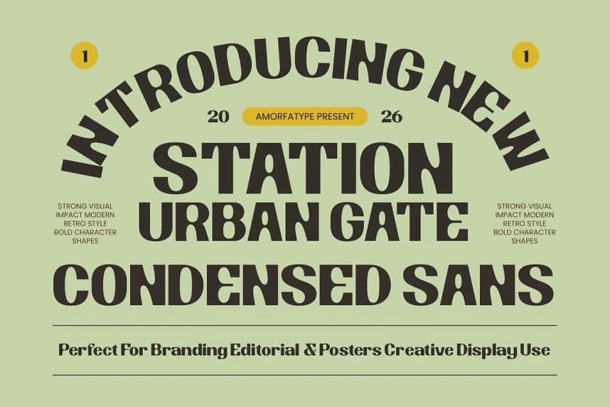 Station Urban Gate Yazı Tipi – Görüntü creative asset