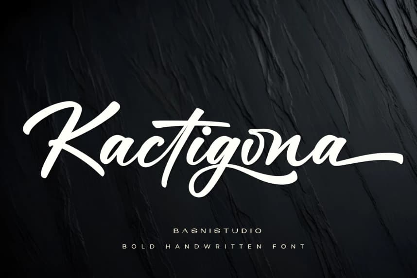 Kactigona – Bold Handwritten Font
