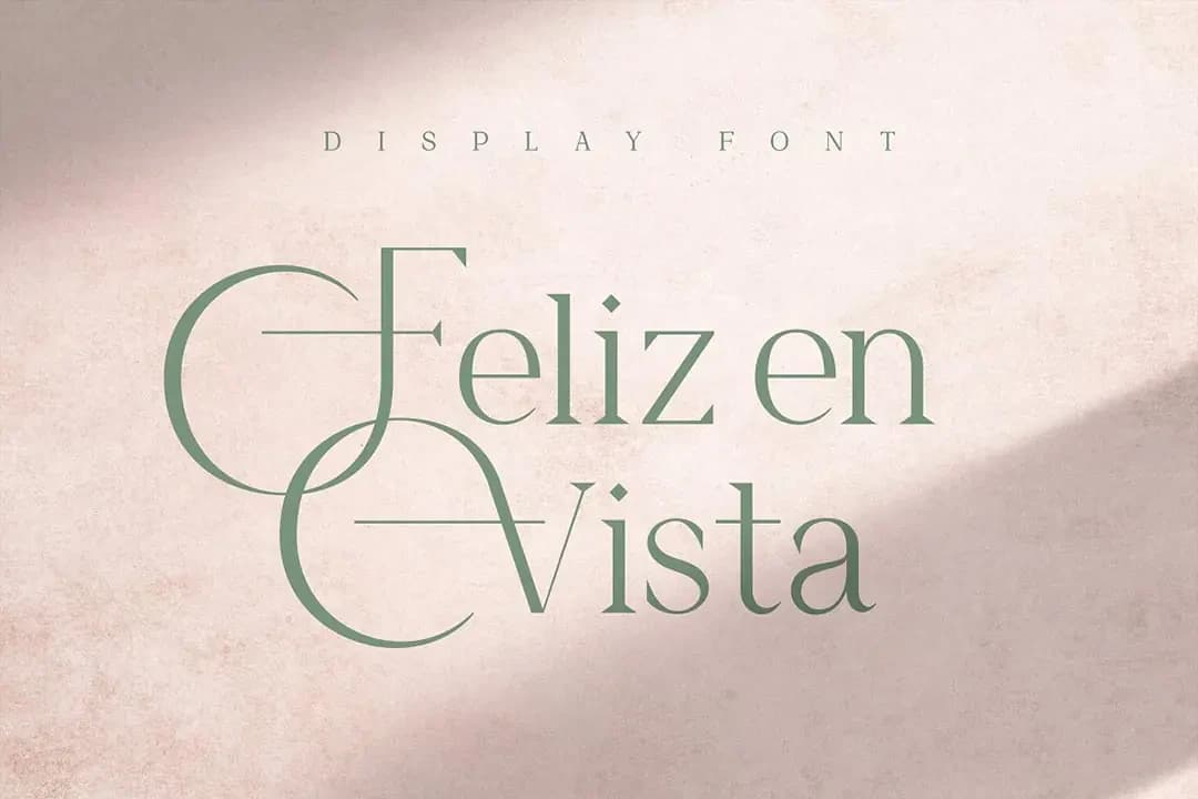 Feliz en Vista Display Font Örneği – Yazı Tipleri creative asset
