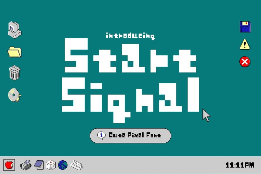 Start Signal Font