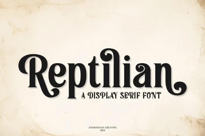 Reptilian Font – Serif creative asset