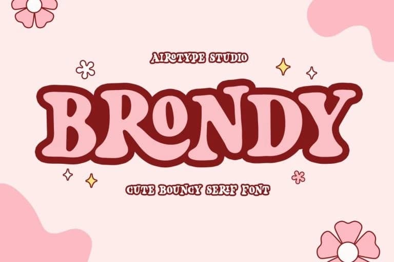 Brondy Display Font