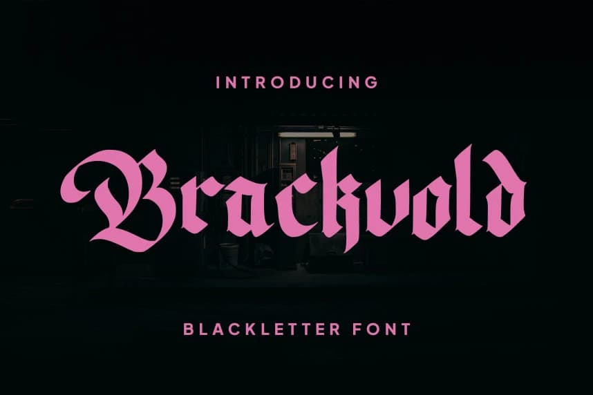 Brackvold Blackletter Font – Display creative asset