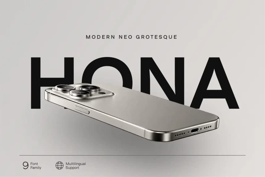 Hona Font – Sans Serif creative asset