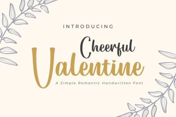 Cheerful Valentine Font – Handwritten creative asset