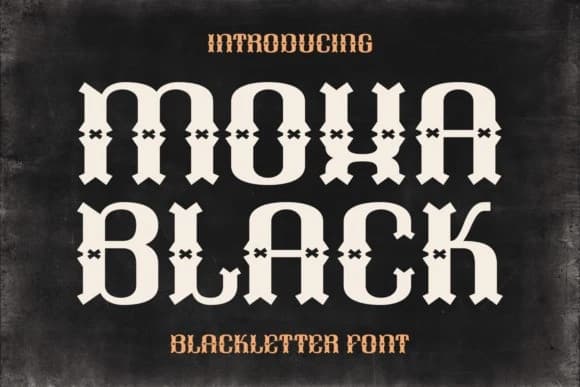 Moxa Black Font