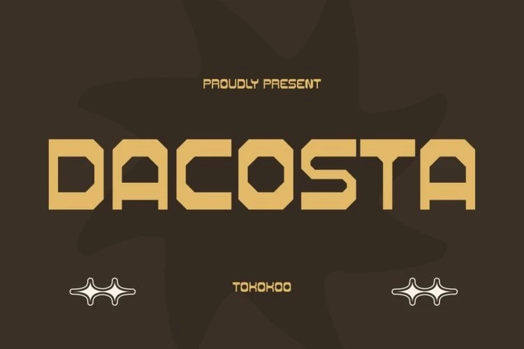Dacosta Display Font – Görüntü creative asset