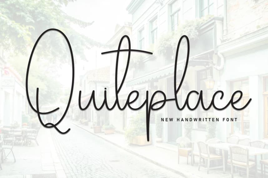 Quiteplace – Günlük El Yazısı Fontu – El Yazısı creative asset