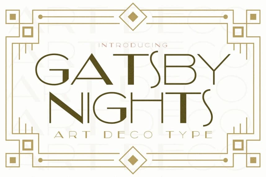 Gatsby Nights Font – Görüntü creative asset