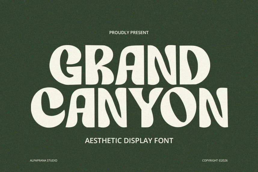 Grand Canyon – Display Font