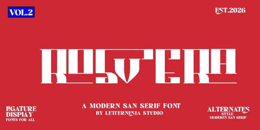Rosvera Font – Görüntü creative asset