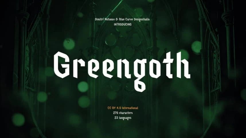 Greengoth Font – Görüntü creative asset