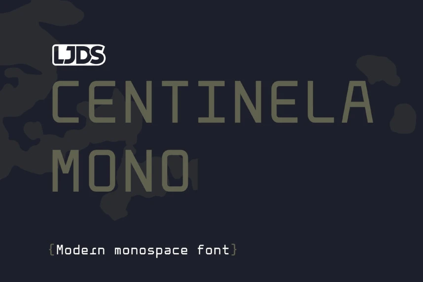 Centinela Mono Font – Display creative asset