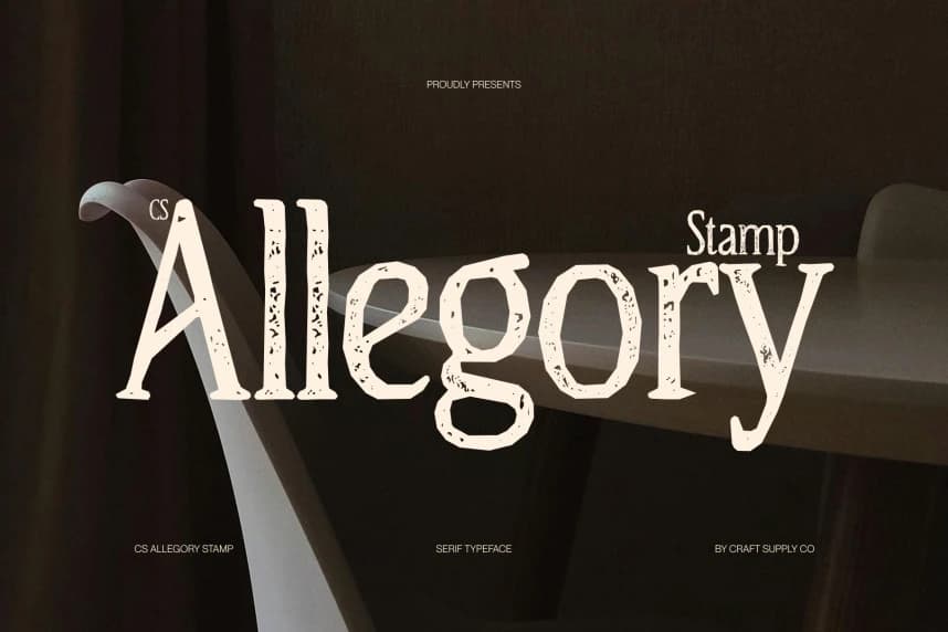 CS Allegory Stamp Font