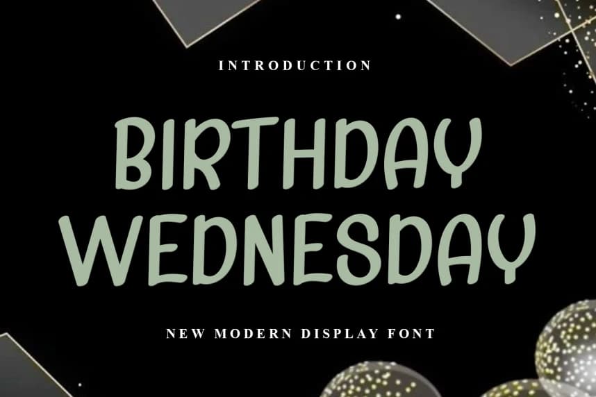 Birthday Wednesday El Yapımı Yazı Tipi – Görüntü creative asset