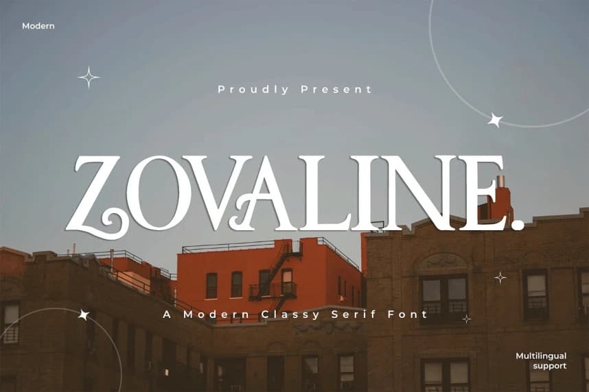Zovaline Font – Display creative asset