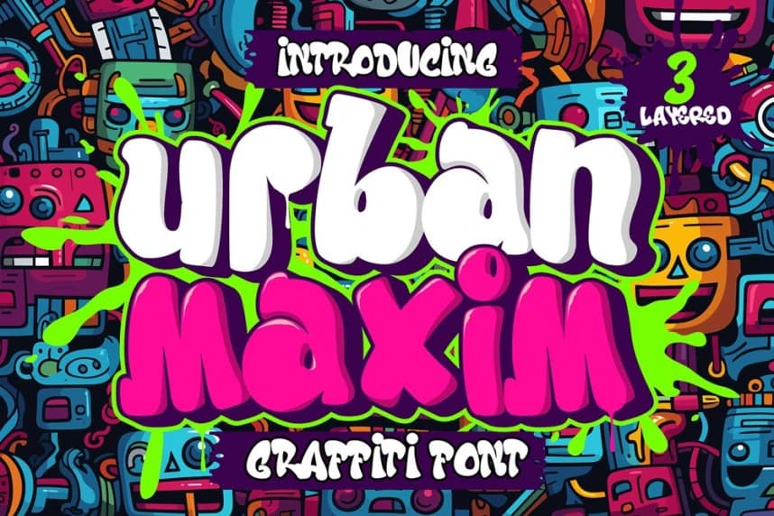 Urban Maxim Font – Display creative asset