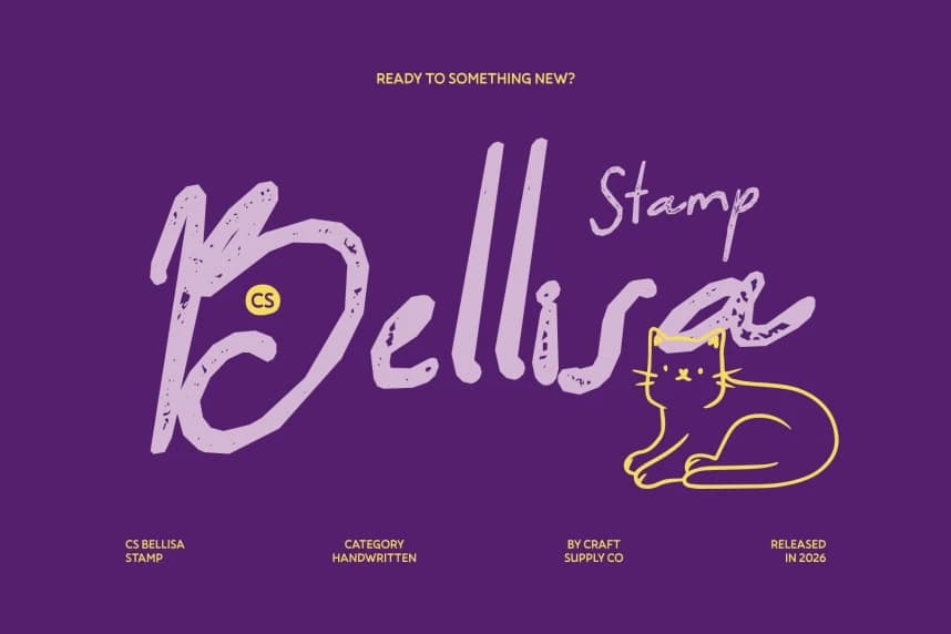 CS Bellisa Stamp Font
