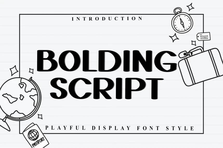 Bolding Script Font