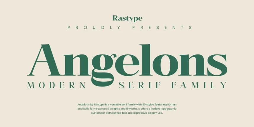 Angelons Font Family