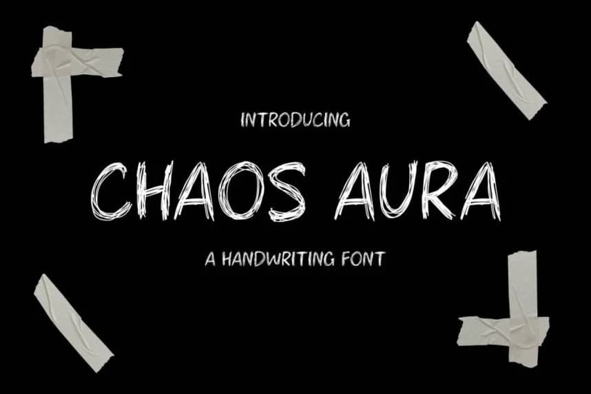 Chaos Aura Font – Görüntü creative asset