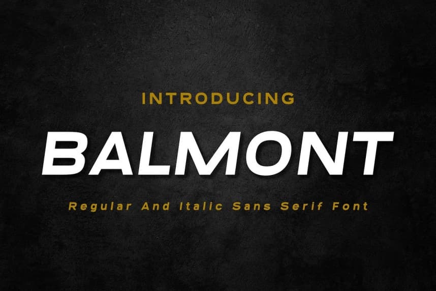 Balmont Yazı Tipi – Görüntü creative asset