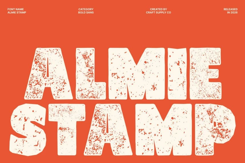 Almie Stamp Font