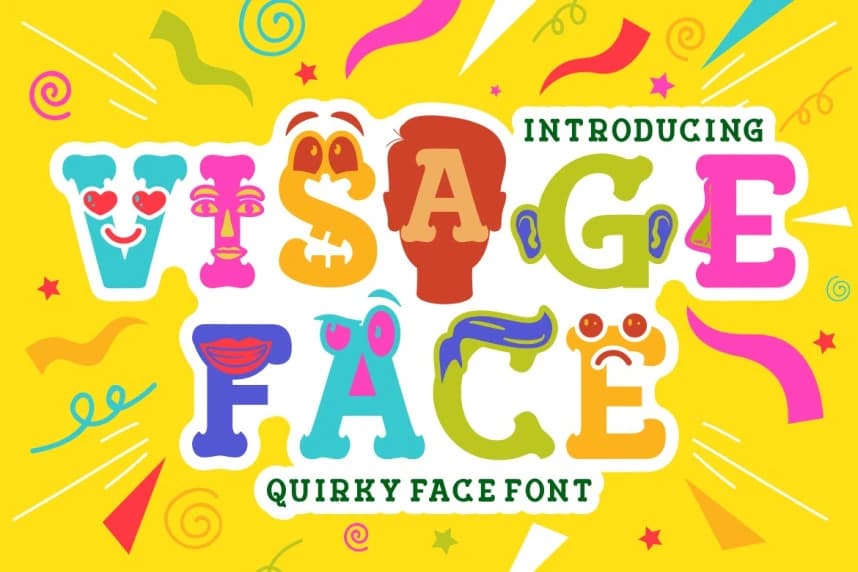 Visage Face – Quirky Face Font