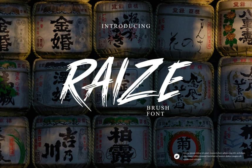 Raize Brush Font – Görüntü creative asset
