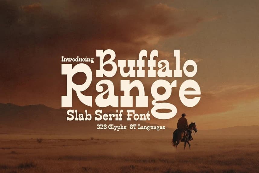 Buffalo Range Font – Slab Serif creative asset