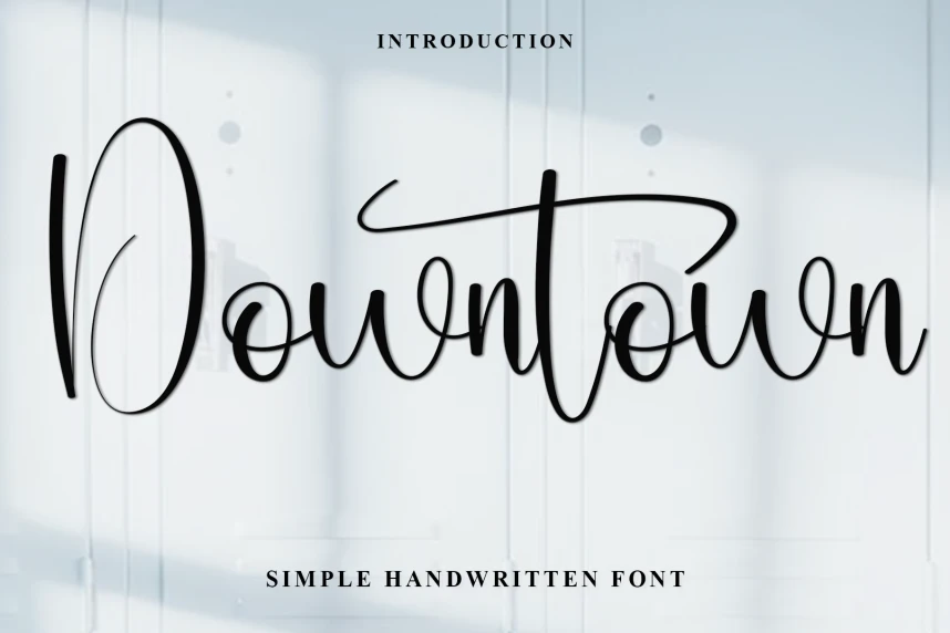 Downtown – Handwritten Script Font – Handwritten creative asset