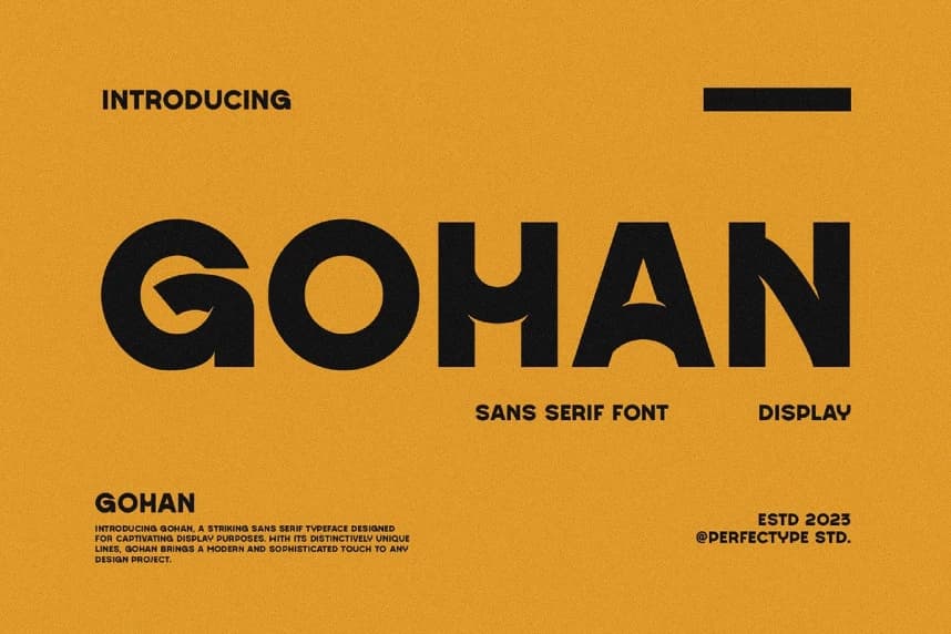 Gohan Font – Görüntü creative asset