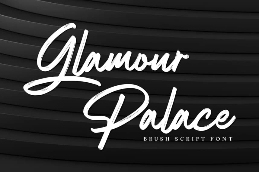 Glamour Palace – Brush Script Font