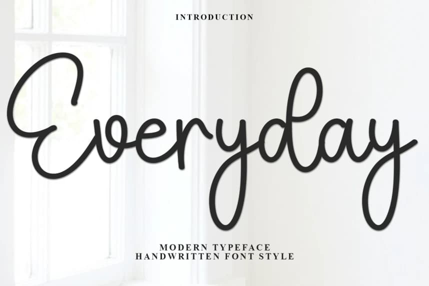 Everyday – Clean Handwritten Font – Handwritten creative asset