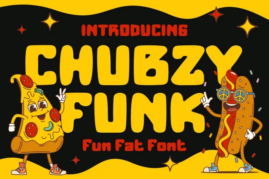 Chubzy Funk Display Font – Görüntü creative asset