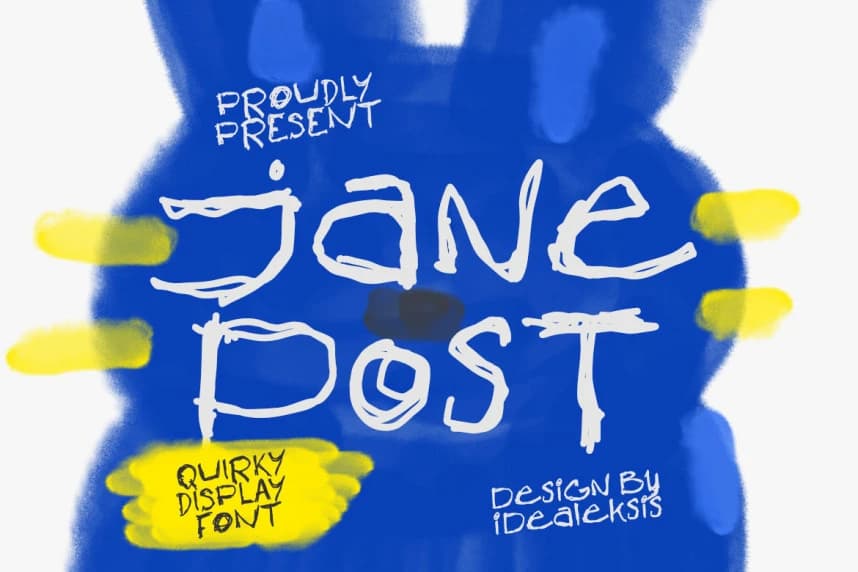 Jane Post – Quirky Display Font