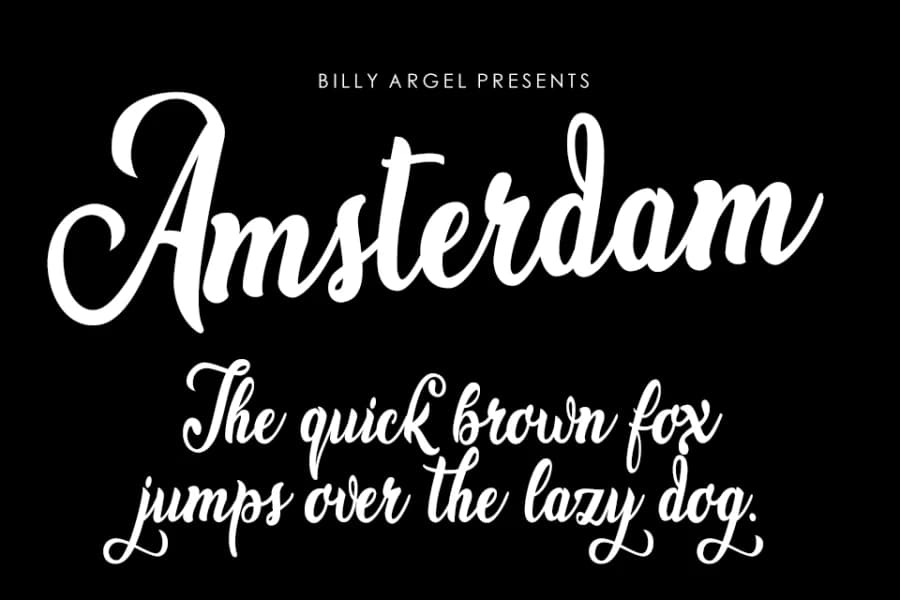 Amsterdam Font – Yazı Tipleri creative asset