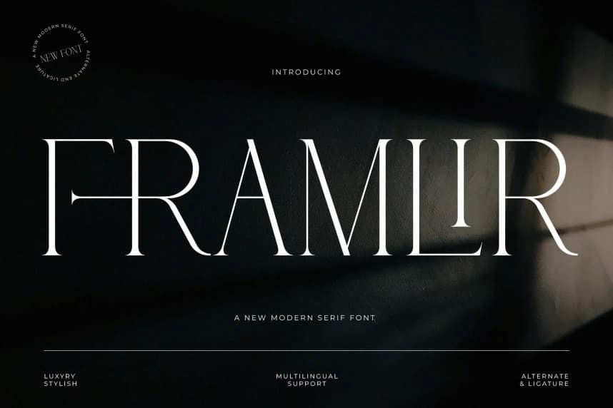 Framlir Font – Serif creative asset
