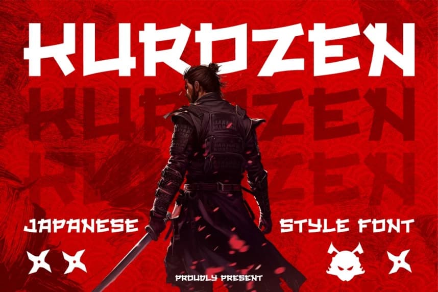Kurozen Japanese Style Font