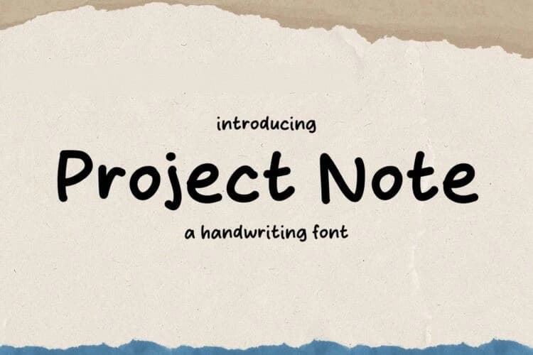 Project Note Font