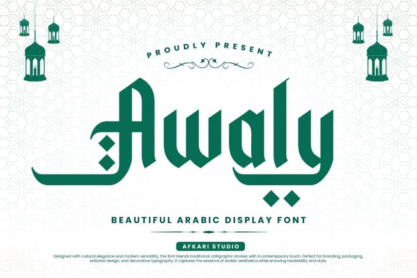 Awaly Arabic Font