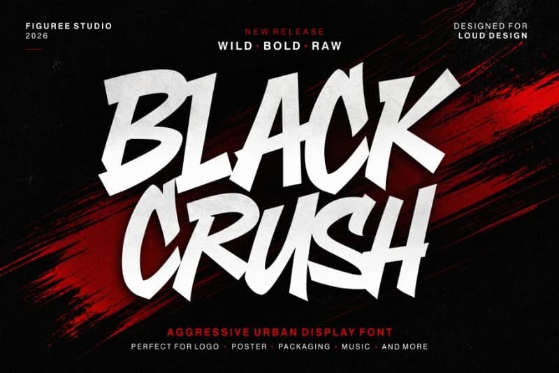Black Crush Font – Görüntü creative asset