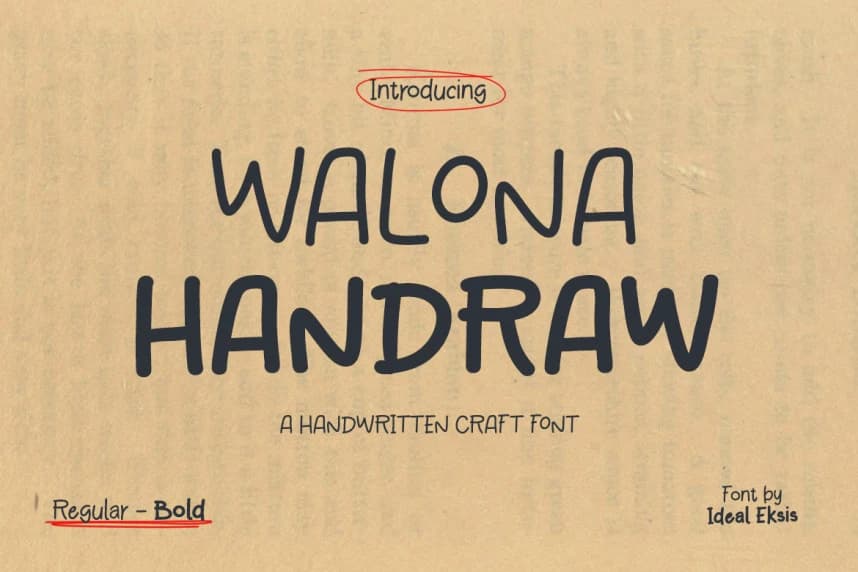 Walona Handraw Font