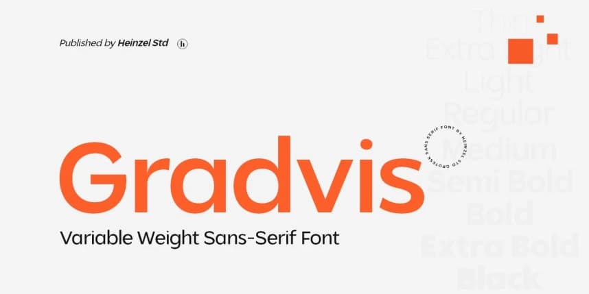 Gradvis Font – Sans Serif creative asset