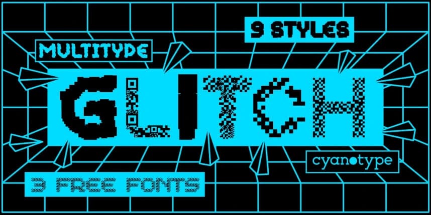 MultiType Glitch Font